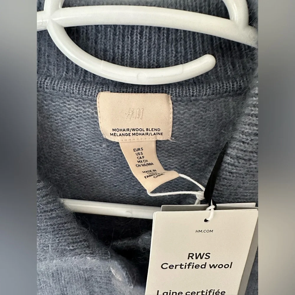 Mohair-blend Cardigan with Collar H&M, NWT